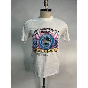Belize Independence Day 28th Anniversary T-Shirt S 100% Cotton Advance Gees
